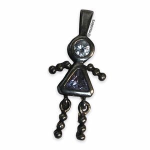 Vintage 90s - y2k Kids Girl Daughter Keepsake Birthstone February Pendant